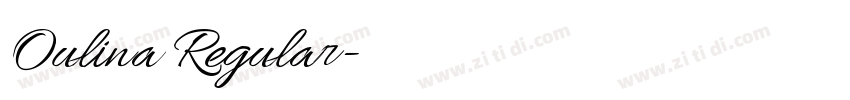 Oulina Regular字体转换 Oulina Regular字体转换